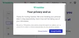 Trainline coupon verification screenshot