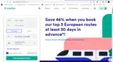 Trainline coupon verification screenshot