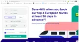 Trainline coupon verification screenshot