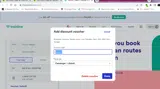 Trainline coupon verification screenshot