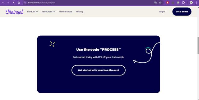 Trainual checkout page showing Trainual promo code box | Screenshot taken by SimplyCodes community member on Dec 30, 2024
