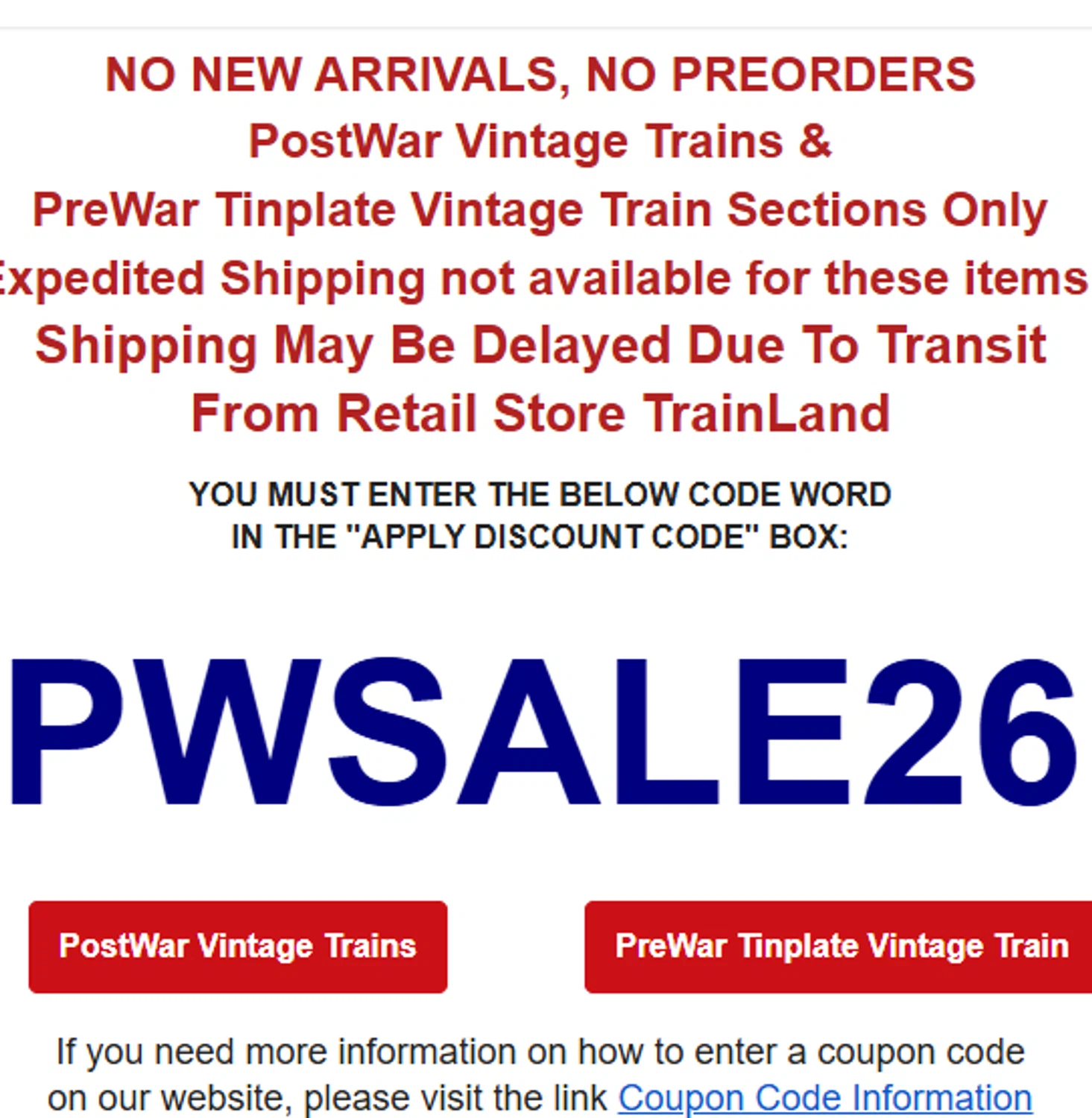 Trainworld promo code screenshot showing code PWSALE26 applied at Trainworld checkout page. Uploaded by SimplyCodes community member valeriaantonieta on Jun 4, 2026