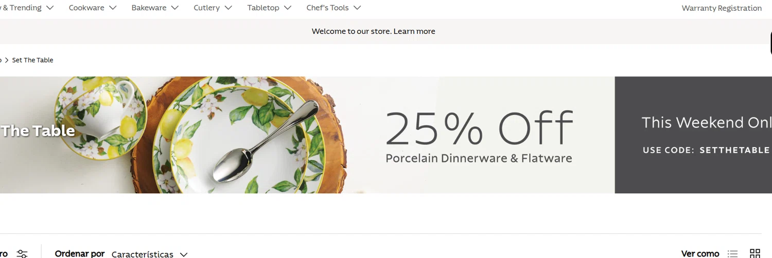 Tramontina Store promo code screenshot showing code setthetable applied at Tramontina Store checkout page. Uploaded by SimplyCodes community member prathambora12 on May 5, 2025