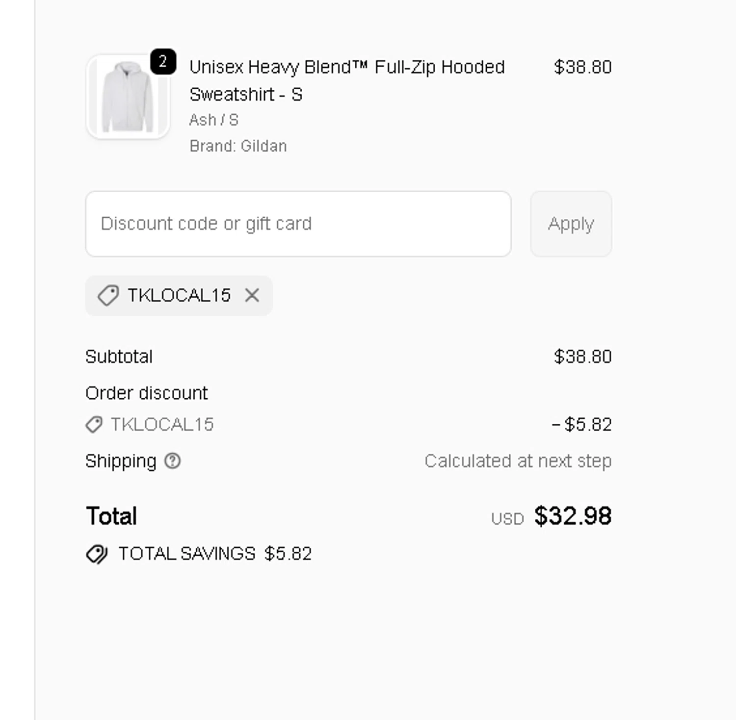 Transfer Kingdom discount code screenshot showing code TKLOCAL15 applied at Transfer Kingdom checkout page. Uploaded by SimplyCodes community member CRYSTALSUICINE on Nov 2, 2025
