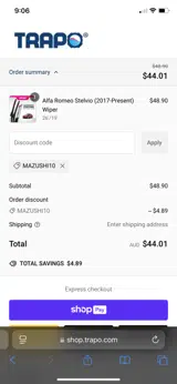 MAZUSHI10 coupon verification screenshot