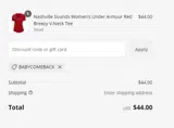 BABYCOMEBACK coupon verification screenshot