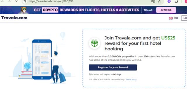 Travala.com checkout page showing Travala.com discount code box | Screenshot taken by SimplyCodes community member on Sep 23, 2025