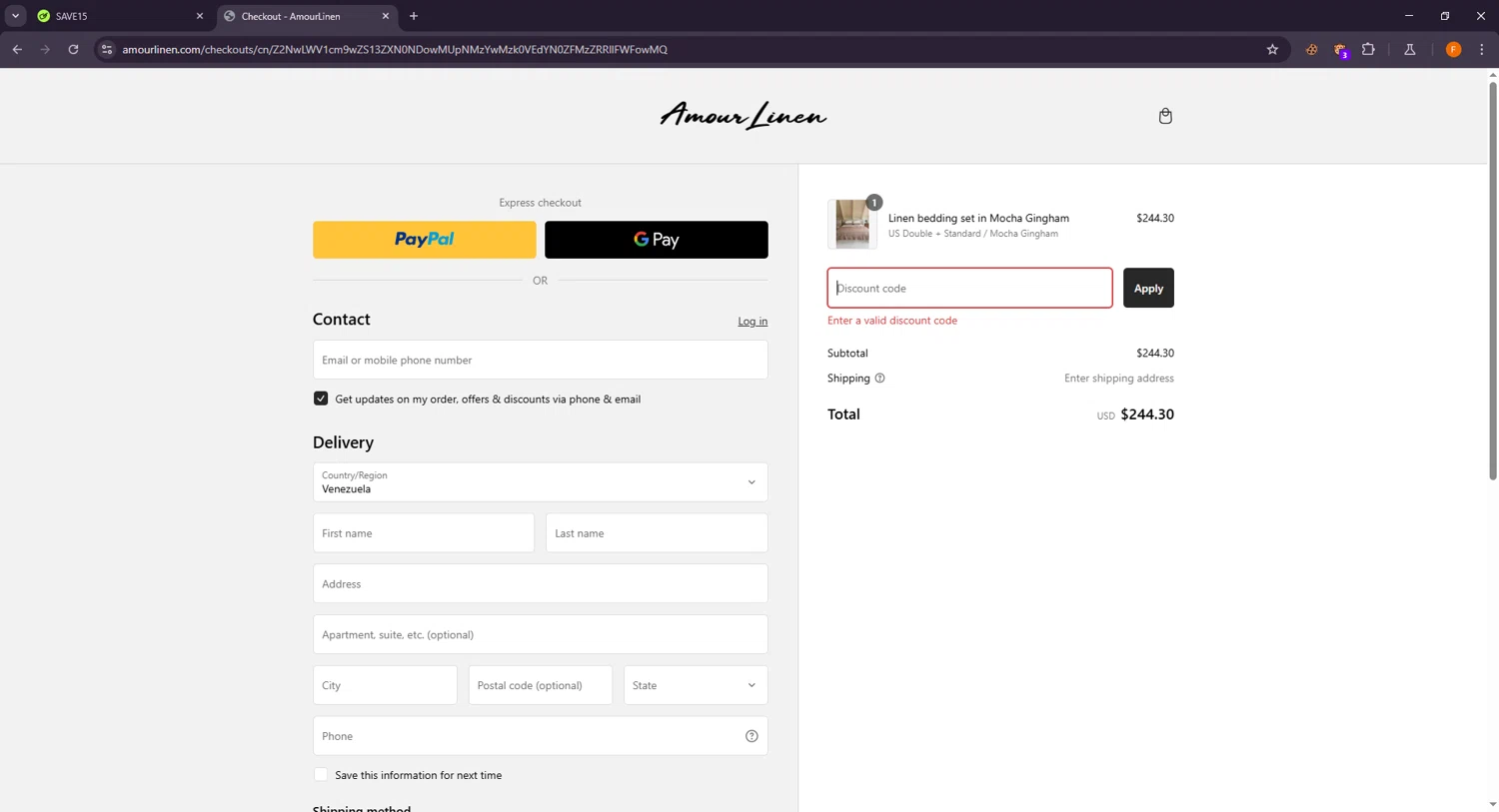 Travel & Adventure Show promo code screenshot showing code MCCABEVIP applied at Travel & Adventure Show checkout page. Uploaded by SimplyCodes community member VictoriousTitan5127 on Feb 14, 2025