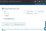 Travelex Currency coupon verification screenshot