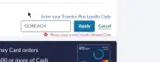 Travelex Currency coupon verification screenshot