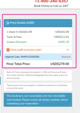 SIMPLYCODES50 coupon verification screenshot