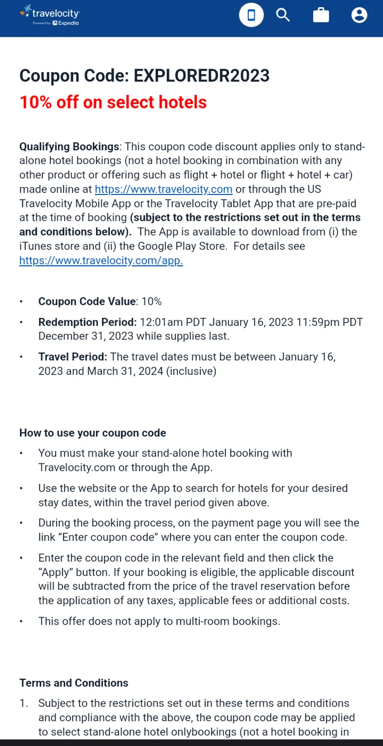 Travelocity Promo Codes 10 Off November 2023