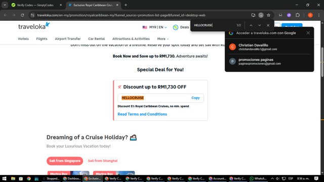 Traveloka checkout page showing Traveloka promo code box | Screenshot taken by SimplyCodes community member on Aug 28, 2025
