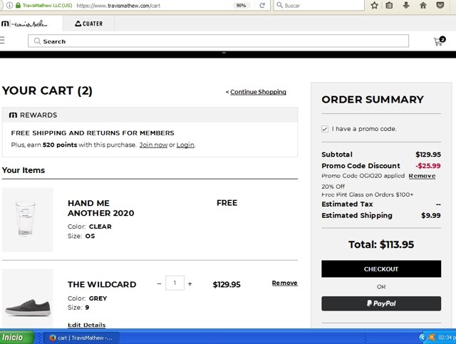 TravisMathew checkout page showing TravisMathew promo code box | Screenshot taken by SimplyCodes community member on Jul 11, 2020