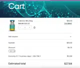 Treasure Coast Peptides coupon verification screenshot