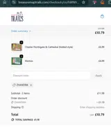 ZHANDRIK coupon verification screenshot