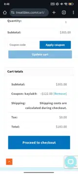 KAYLAK9 coupon verification screenshot