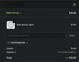LARSSONARCHER coupon verification screenshot