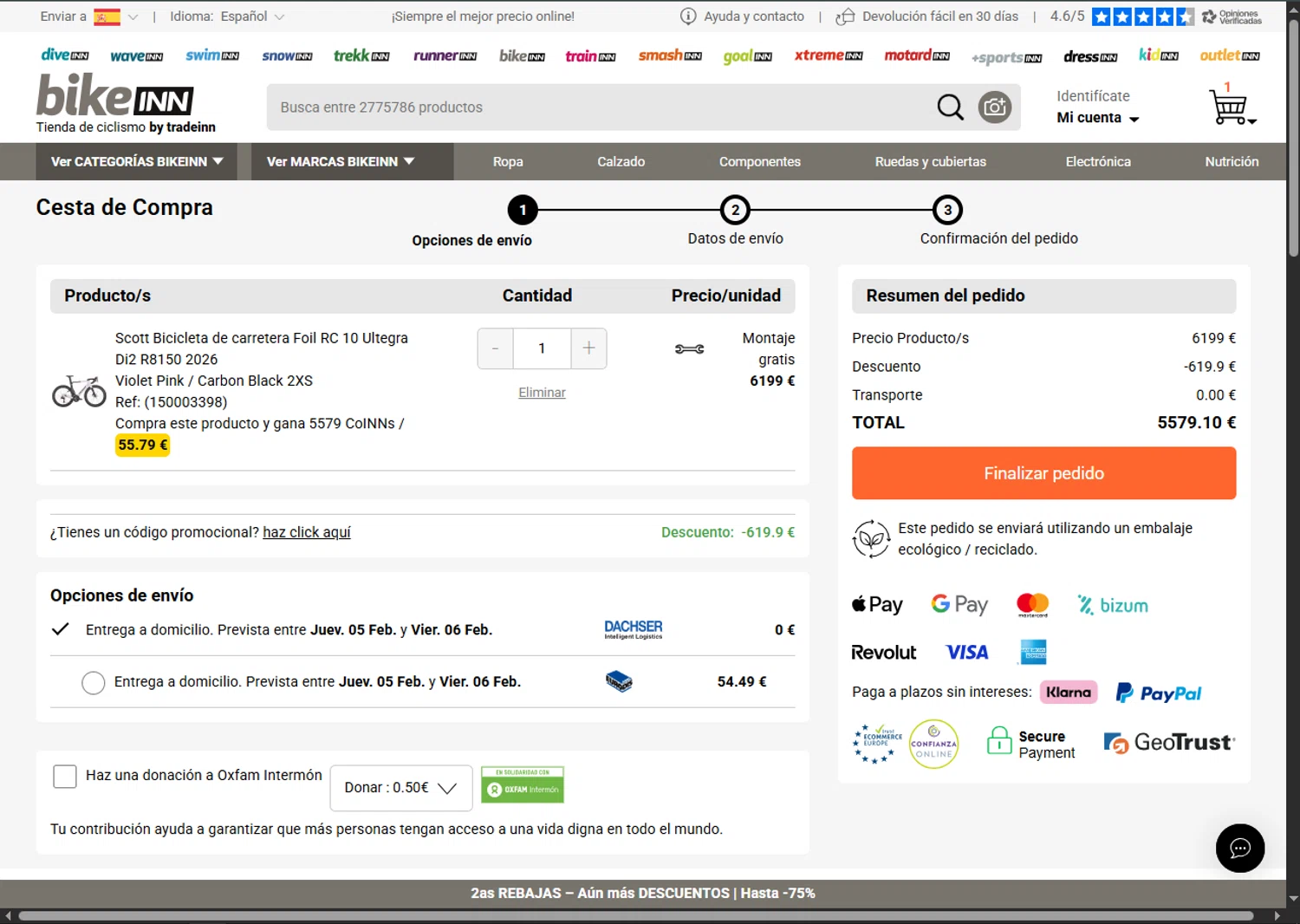 Trekkinn checkout page showing Trekkinn promo code box | Screenshot taken by SimplyCodes community member on Jan 27, 2026