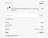CHIEF15 coupon verification screenshot