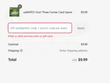 Trend Enterprises coupon verification screenshot