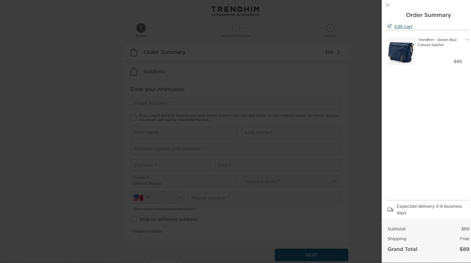 Trendhim checkout page showing Trendhim discount code box | Screenshot taken by SimplyCodes community member on Oct 1, 2024