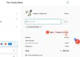SARAYMORGAN coupon verification screenshot