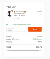 Trendy Tings coupon verification screenshot