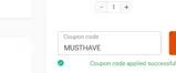 Trendy Tings coupon verification screenshot