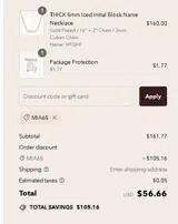MIA65 coupon verification screenshot