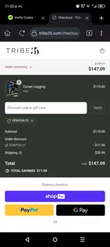 epapoa10 coupon verification screenshot