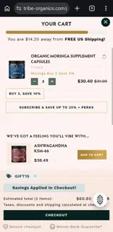 GIFT15 coupon verification screenshot