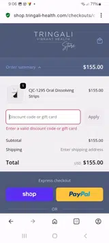 LABOR20 coupon verification screenshot
