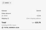 JAN55 coupon verification screenshot