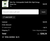 SAVE15OFF coupon verification screenshot