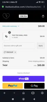 Freeship coupon verification screenshot