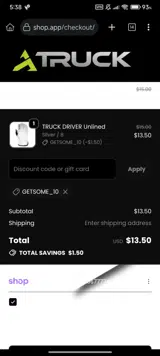 Getsome_10 coupon verification screenshot