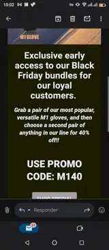 M140 coupon verification screenshot