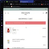 Trudon coupon verification screenshot