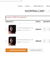 LD20 coupon verification screenshot