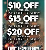 BLADE28 coupon verification screenshot