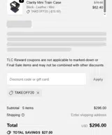 TAKEOFF20 coupon verification screenshot