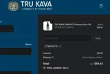TRU KAVA coupon verification screenshot