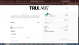 Trulabs coupon verification screenshot