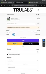 Trulabs coupon verification screenshot