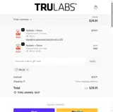 Trulabs coupon verification screenshot