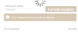 Trump Golf coupon verification screenshot