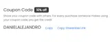 DANIELALEJANDRO coupon verification screenshot