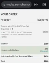 Truoba coupon verification screenshot