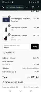 Adbem coupon verification screenshot